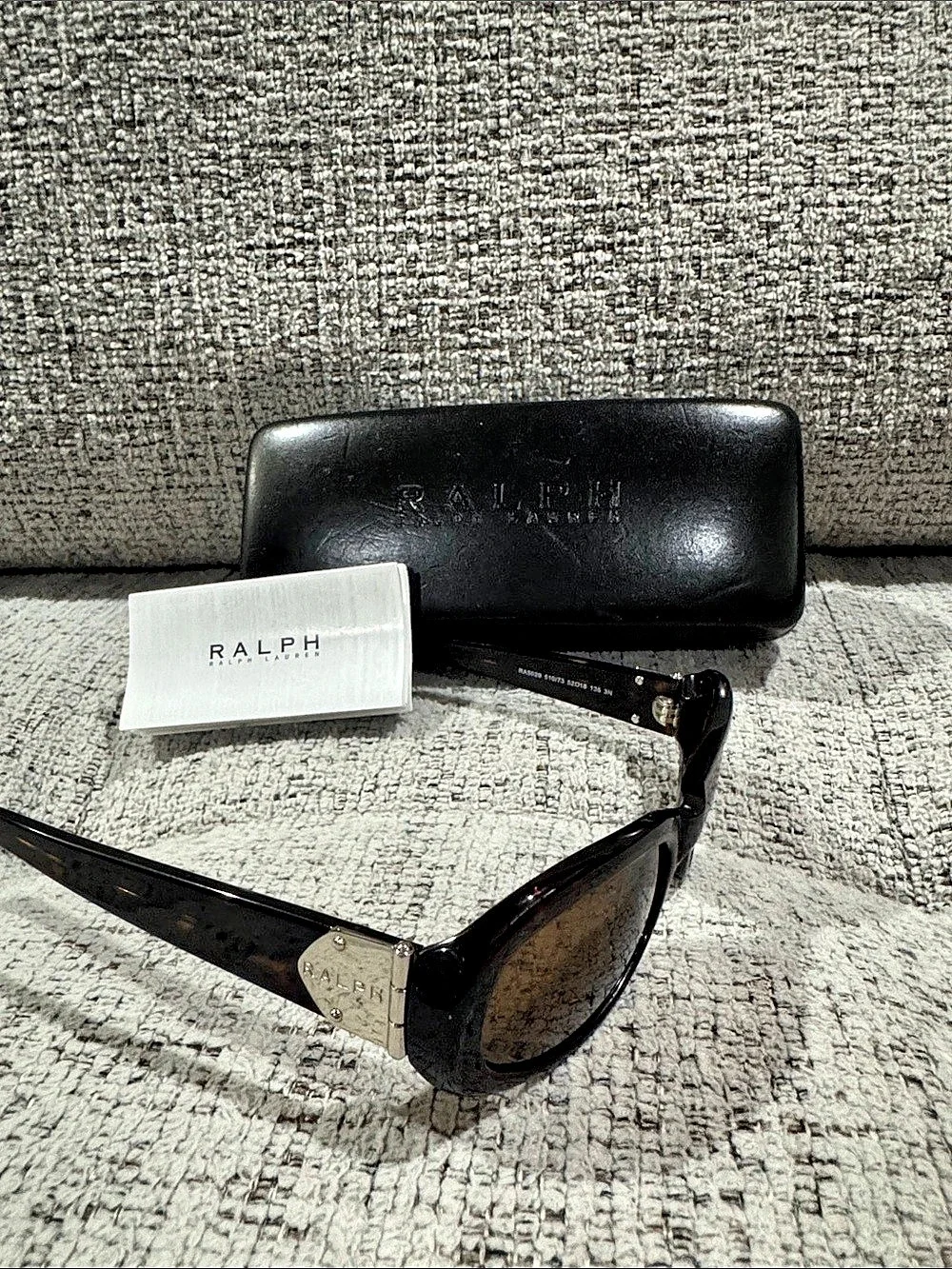 Ralph by Ralph Lauren RA5029 Sunglasses Black & Brown Like New